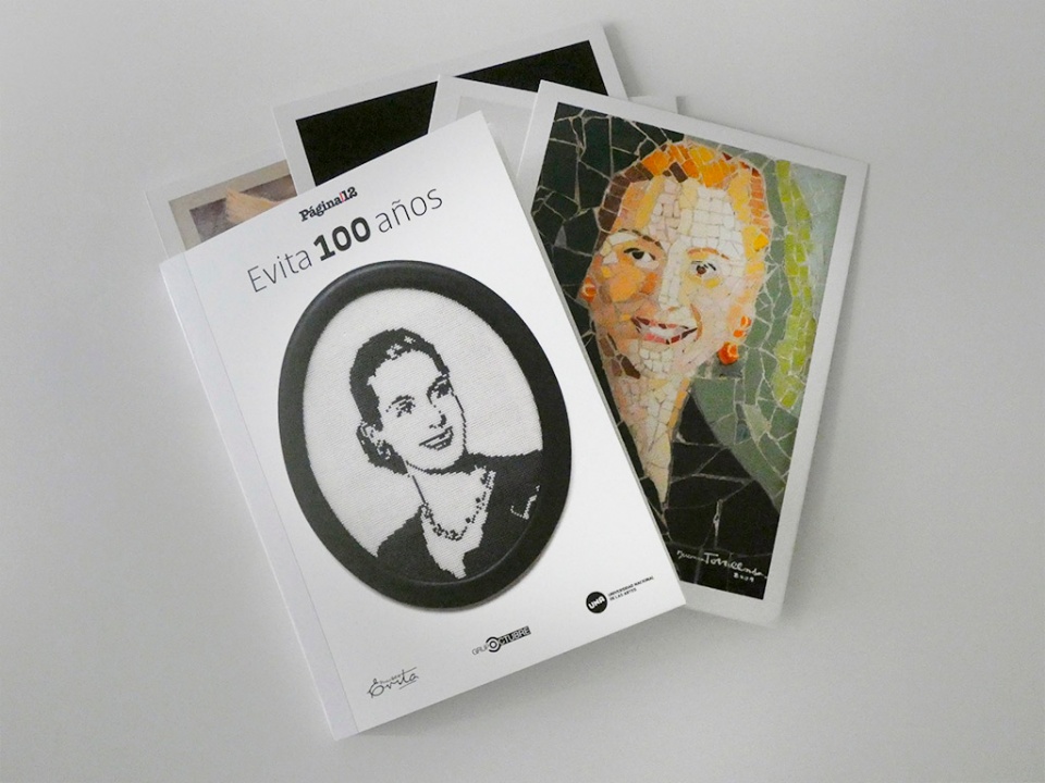 Presentación del libro de postales “Evita 100 años”